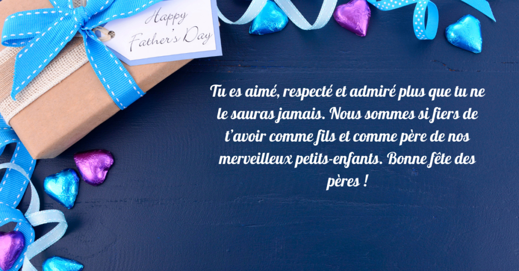 Messages de la fête des pères pour le fils
